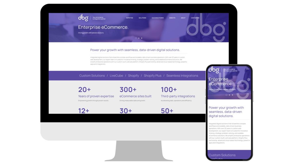 DBG Website Mockup