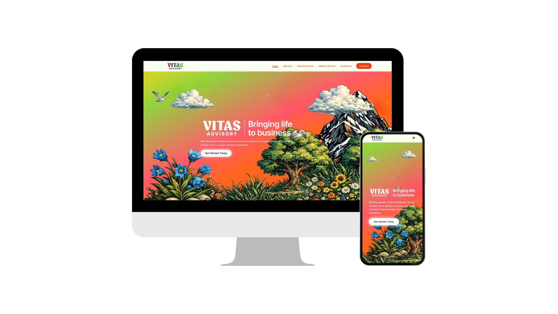 PK Design Vitas Advisory Website