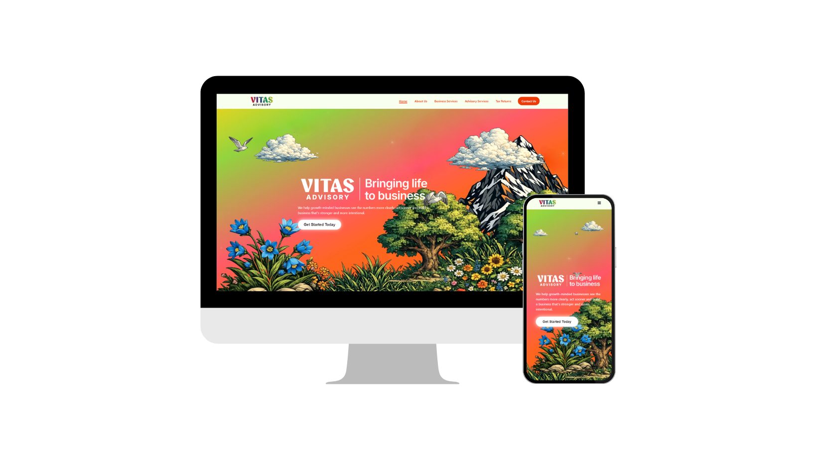 PK Design Vitas Advisory Website